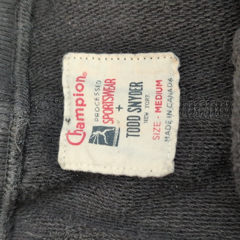 Champion x Todd Snyder Terry Cargo Joggers - Black - Picture 3 of 4